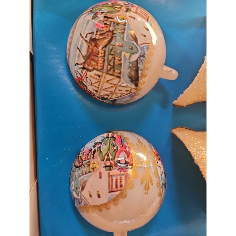 Vintage Bradford Novelty Co. Christmas Ornaments Unbreakable 1970s (496) - Picture 4 of 5